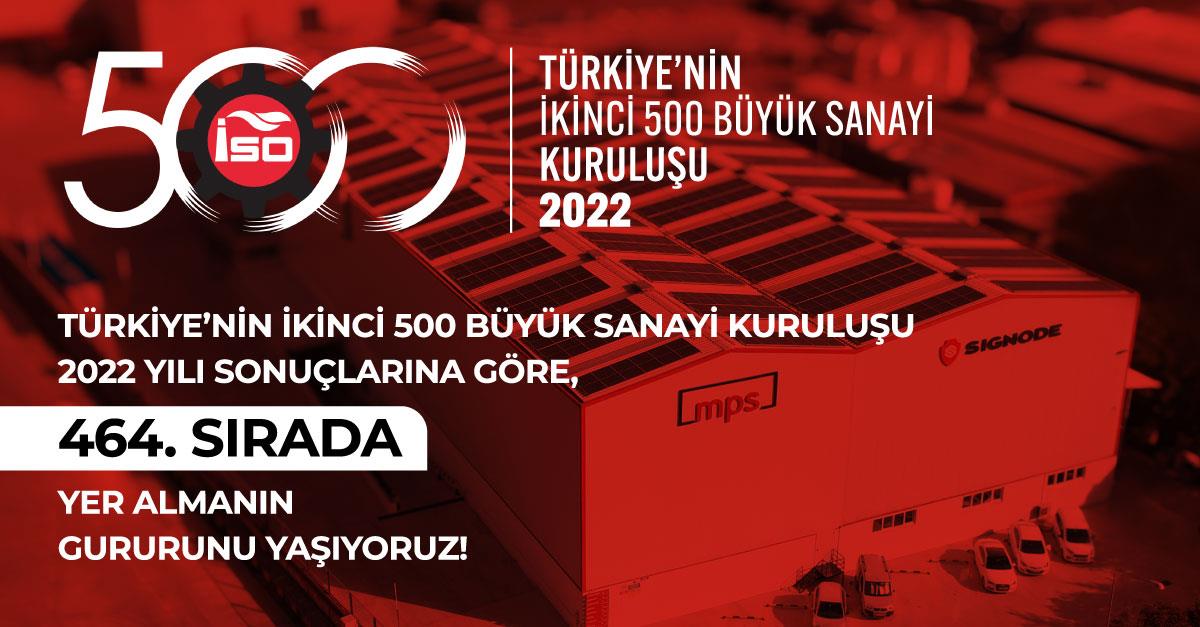 İso Türkiye’nin İkinci 500 Büyük Sanayi Kuruluşu Listesinde Yer Almanın Mutluluğunu Yaşıyoruz!